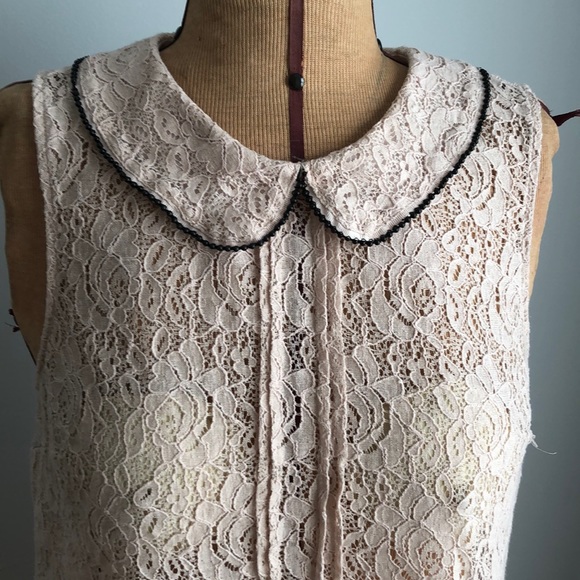 Princess Vera Wang Med Blush Sleeveless Lace Top - Picture 2 of 12